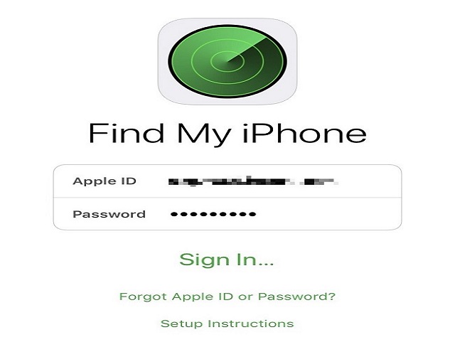 App Find My Iphone trên hệ điều hành IOS